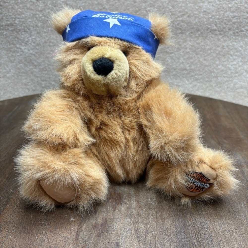 Vintage 2000 Harley Davidson Teddy Bear Motorcycles Plush Stuffed Animal - Picture 3 of 10